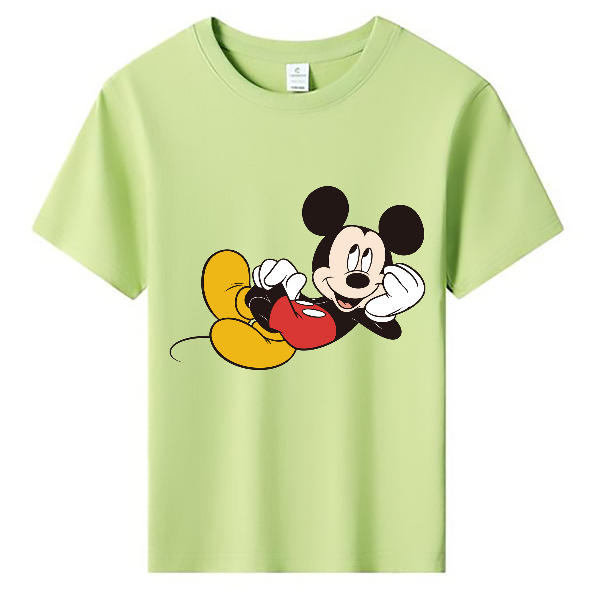 ミッキーマウス Mickey Mouse 綿100％キッズTシャツ（フロントプリント）
